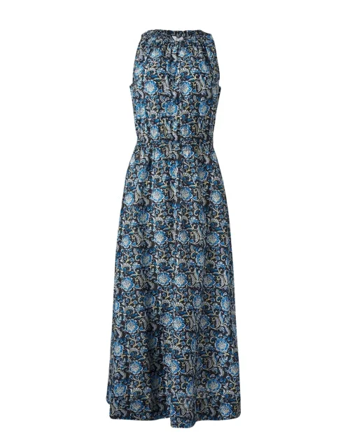 Bali Black and Blue Print Dress