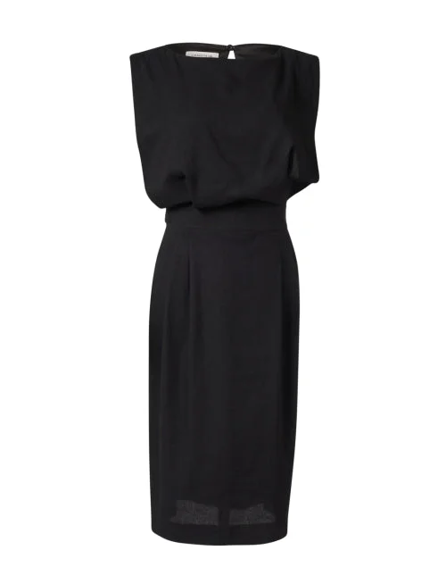 Black Blouson Dress