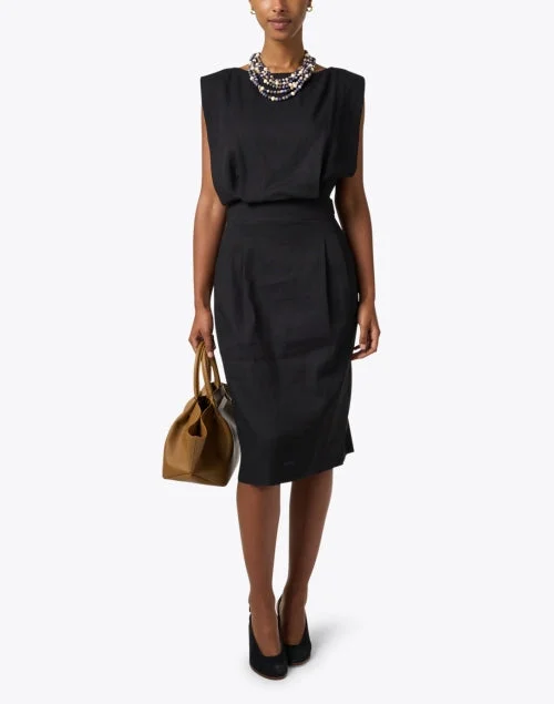 Black Blouson Dress