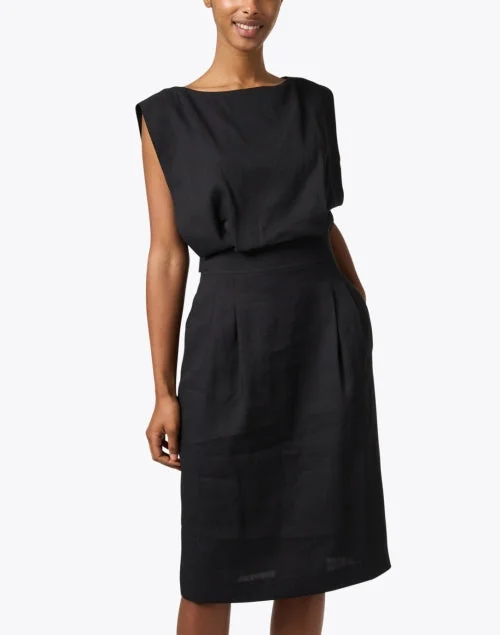 Black Blouson Dress