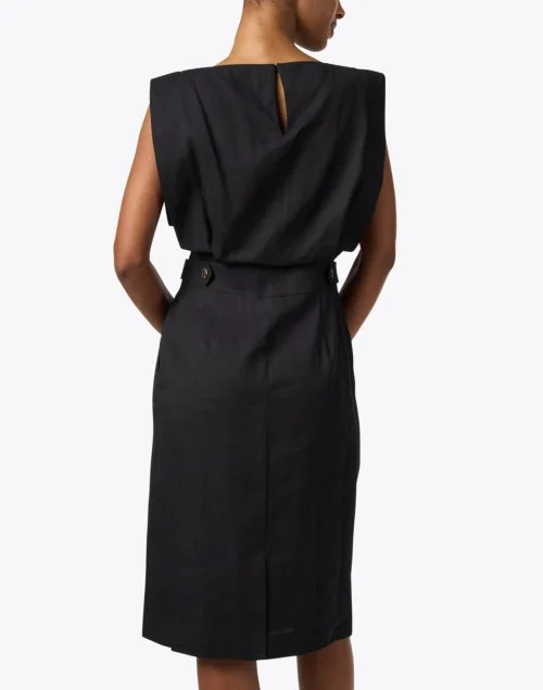 Black Blouson Dress