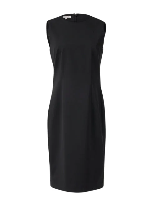 Harpson Black Wool Dress