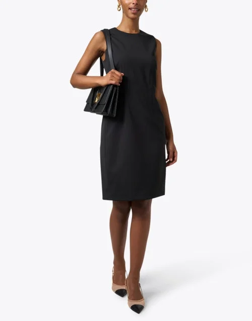 Harpson Black Wool Dress