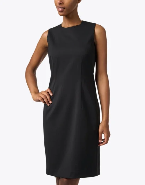 Harpson Black Wool Dress