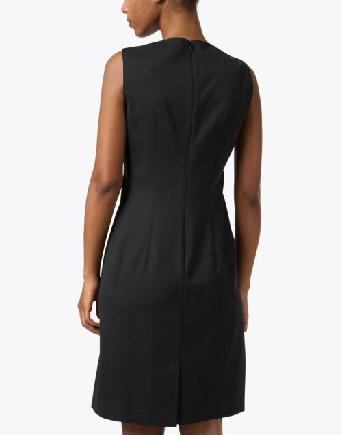 Harpson Black Wool Dress