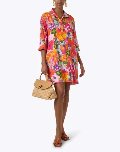 Helen Pink Floral Print Dress