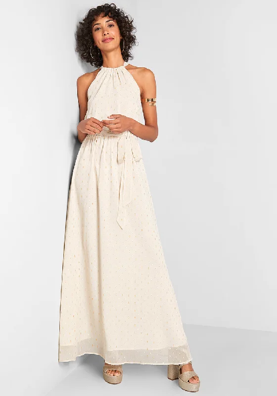 Illuminated Elegance Chiffon Maxi Dress