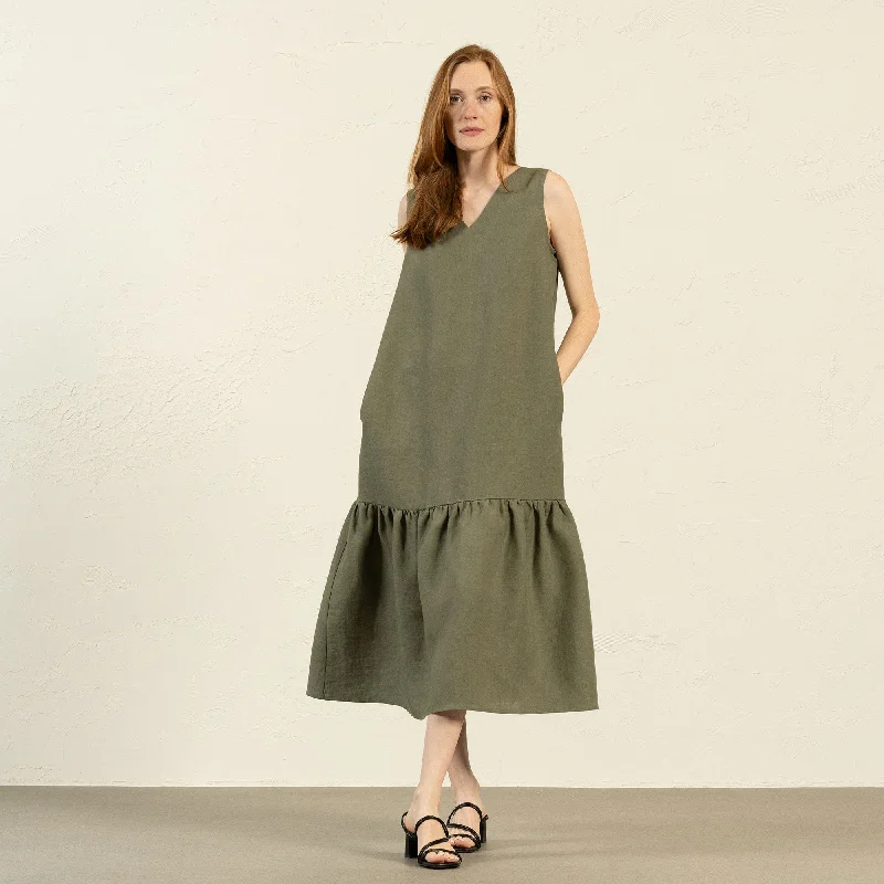 Maxi Dress Aurora Stone Green