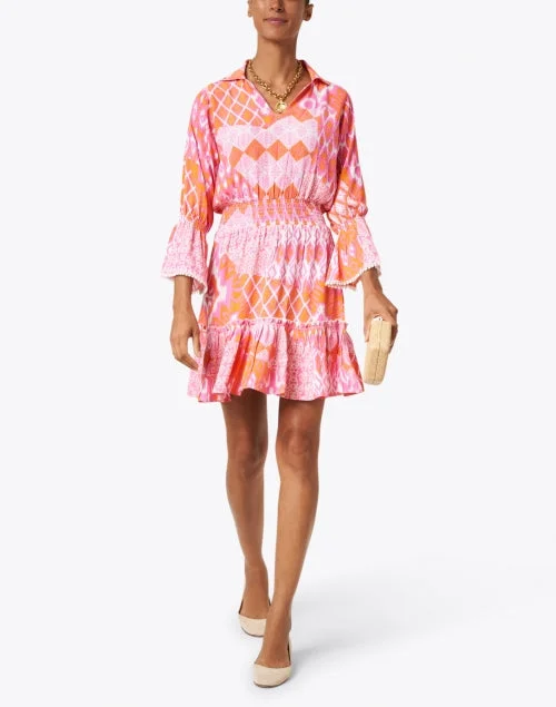 Mia Flamingo Printed Dress