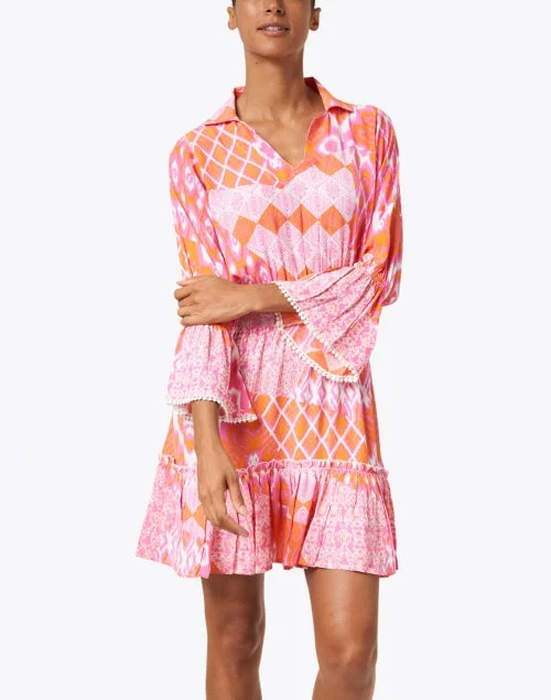 Mia Flamingo Printed Dress