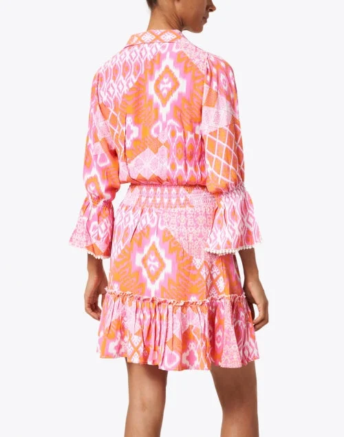 Mia Flamingo Printed Dress