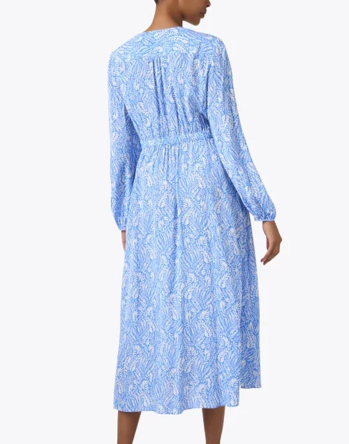 Mira Blue Print Dress