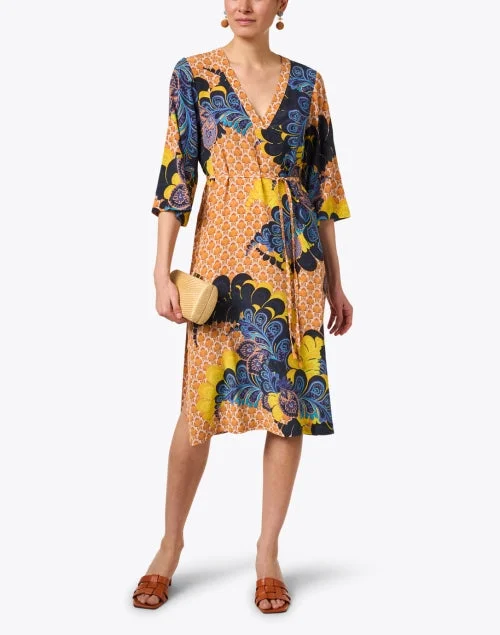 Sienna Multi Print Silk Dress