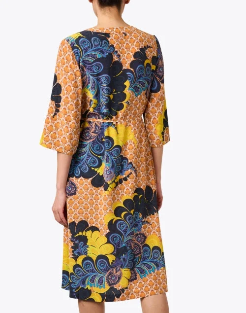 Sienna Multi Print Silk Dress