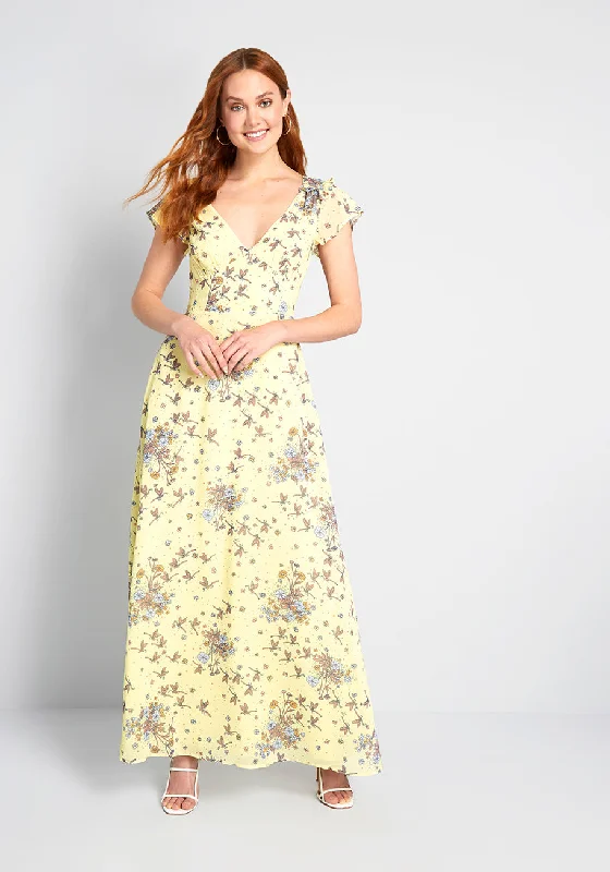 You're Flowing Places Maxi Dress