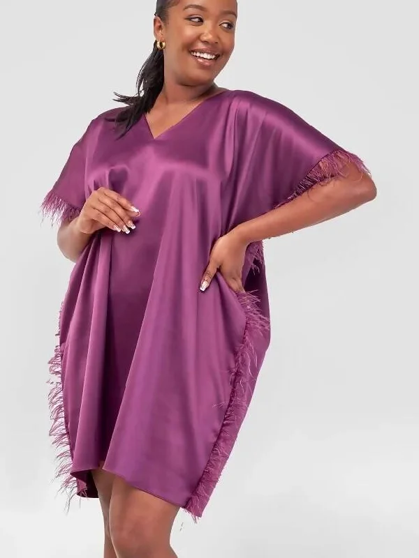 African Yuva Love Dress - Purple