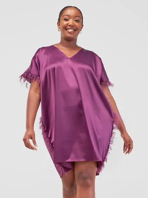 African Yuva Love Dress - Purple