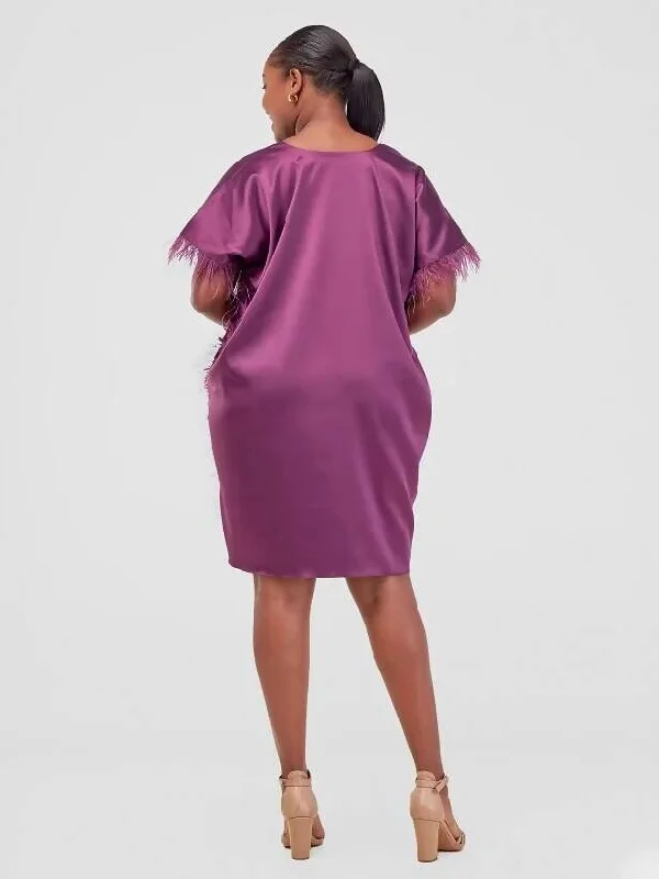 African Yuva Love Dress - Purple