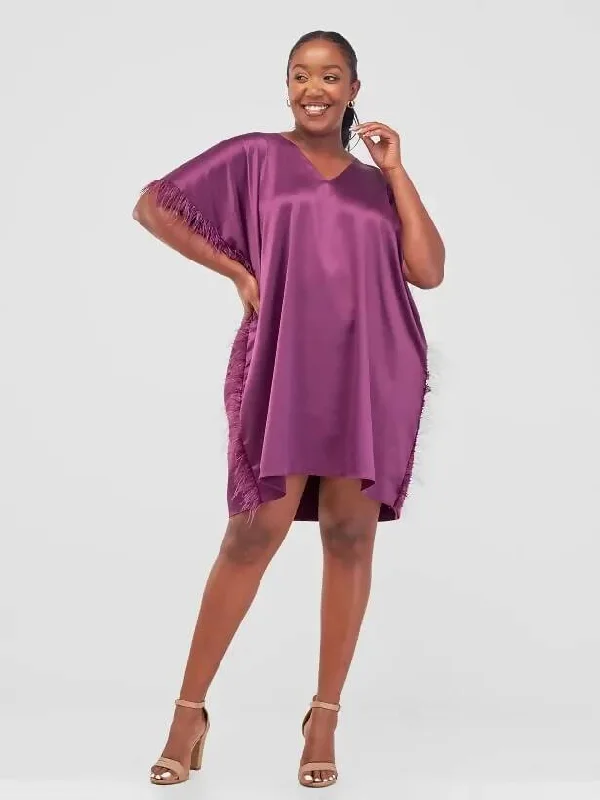 African Yuva Love Dress - Purple