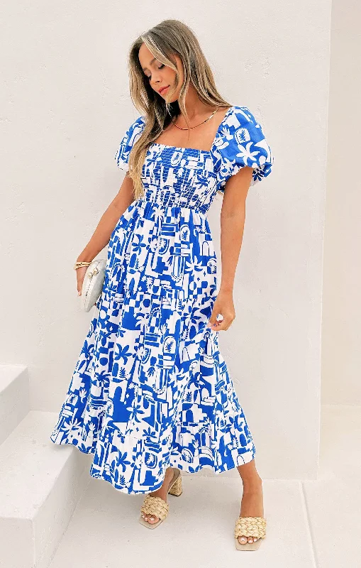 Afternoon Tea Dress ~ Santorini Escape