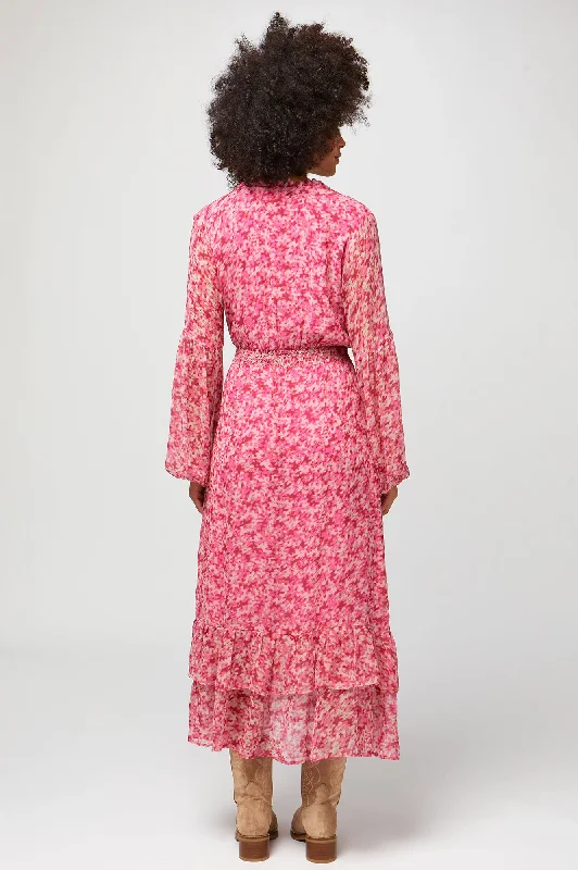 Ana Dress | Digital Floral Pink