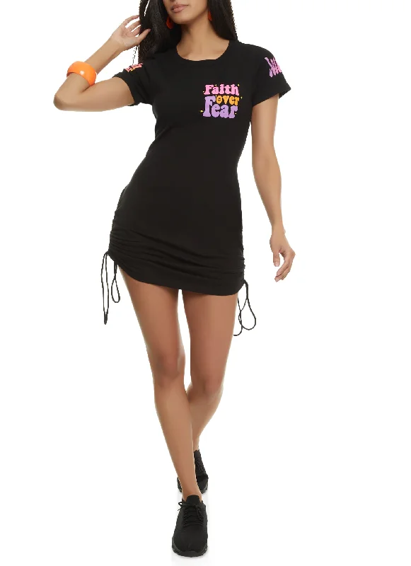 Faith Over Fear T Shirt Mini Dress