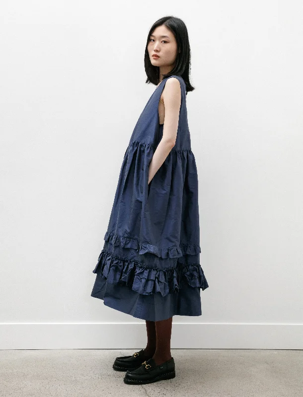 Silk Dupion Genevieve Dress Wilhelm Blue