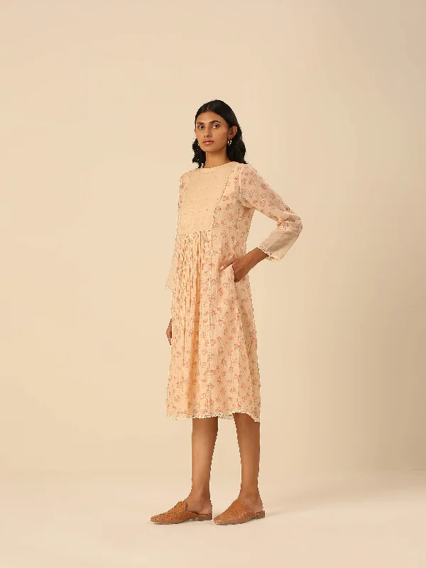 Cottage Core Rose Midi Dress