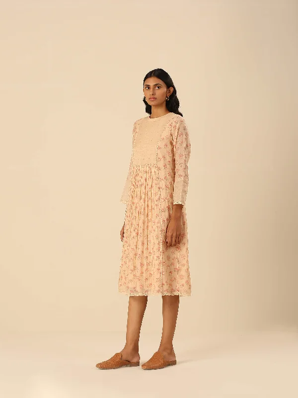 Cottage Core Rose Midi Dress