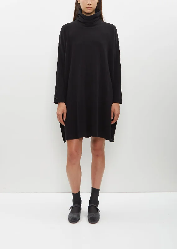 Jersey Turtleneck Dress