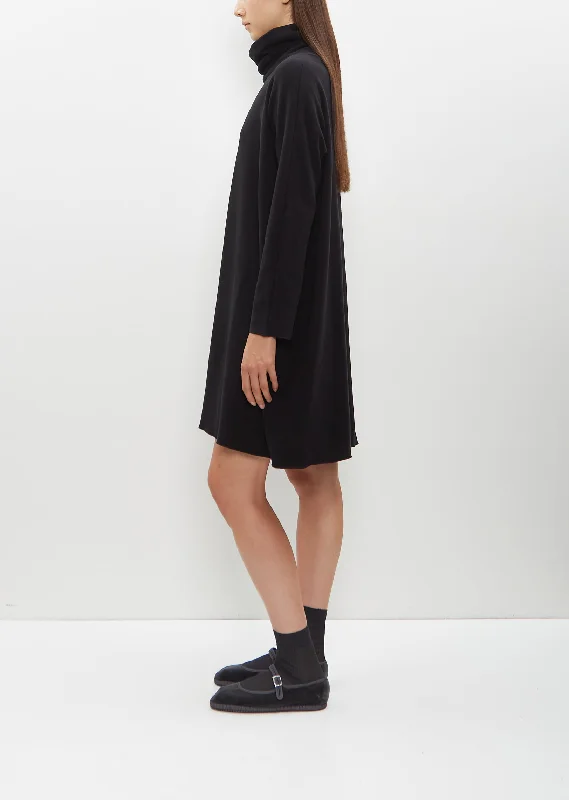 Jersey Turtleneck Dress