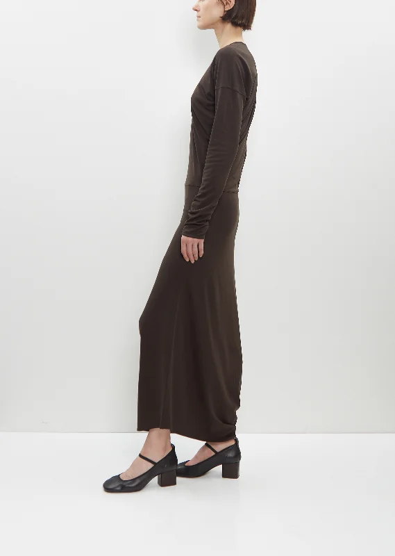 Long Sleeve Twisted Dress