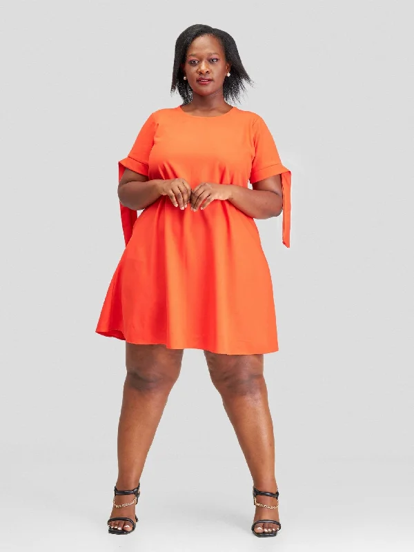 Hando Afrikan Designs Kipusa Dress - Orange