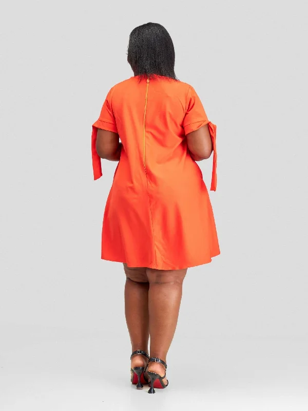 Hando Afrikan Designs Kipusa Dress - Orange