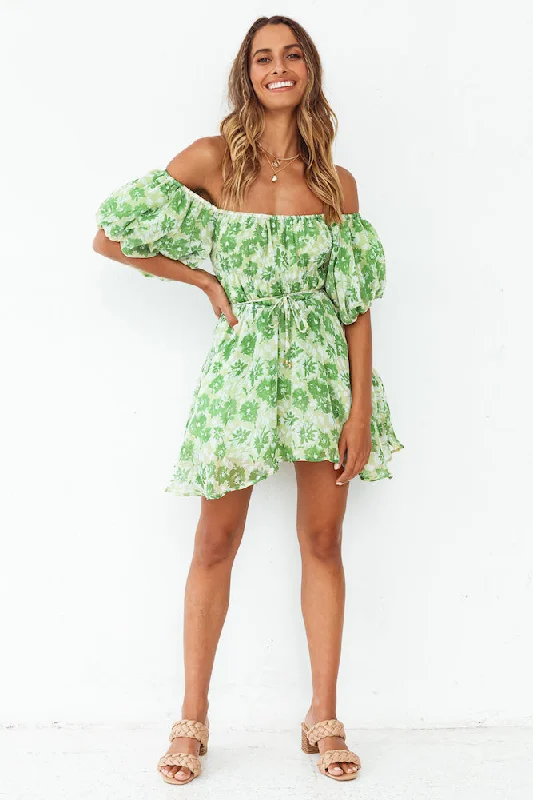 Love In The Sand Dress Green