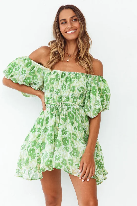 Love In The Sand Dress Green