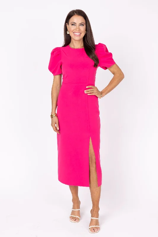 Michelle Dress- Fuchsia