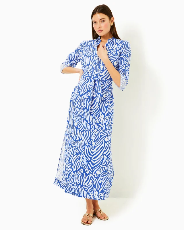 Millicent Linen Maxi Shirt