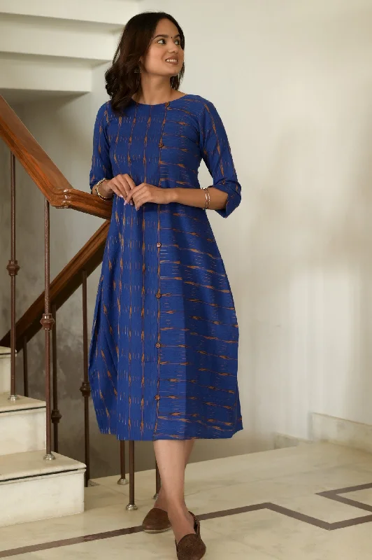 Royal Blue Ikat Dress