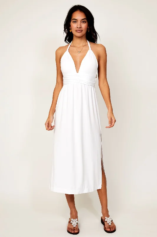 St Tropez Midi Dress | White