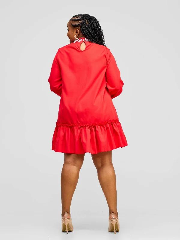 Stylish Sisters Dress - Red