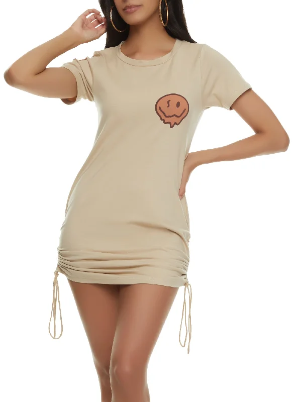 Enjoy The Little Things Back Graphic T Shirt Dress