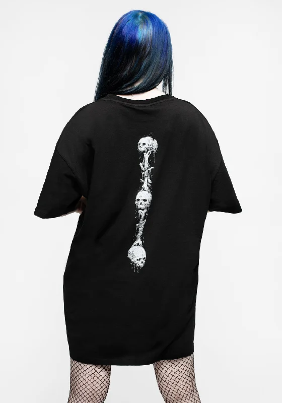 Temptation Snakes Oversized Tee Dress