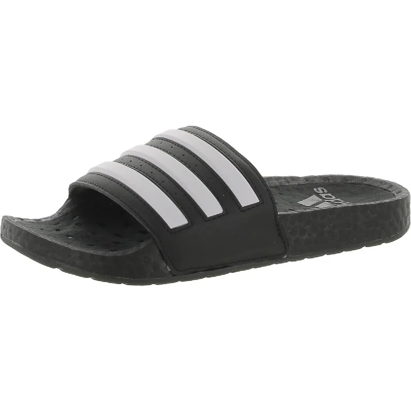 Adidas Mens Adilette Boost Textured Footbed Pool Slides