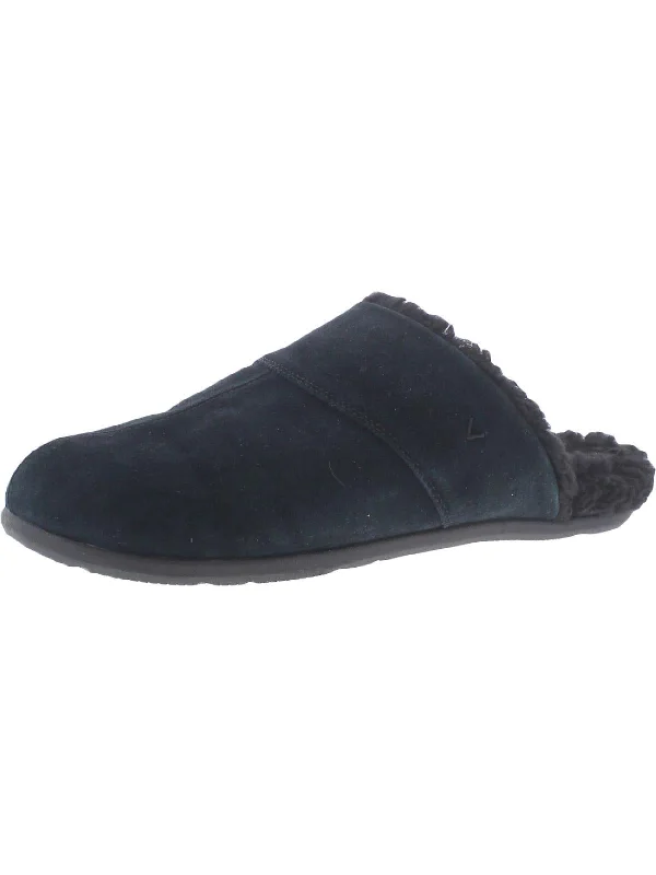 Alfons Mens Faux Fur Lined Slipper Shoes