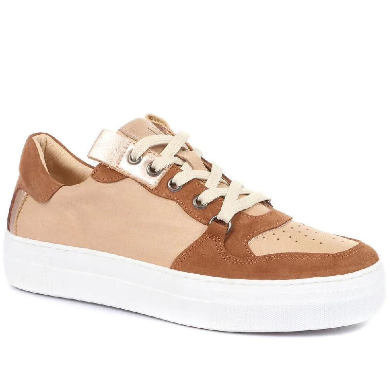 Ashlynn Leather Lace-Up Trainers - ASHLYNN / 901 903