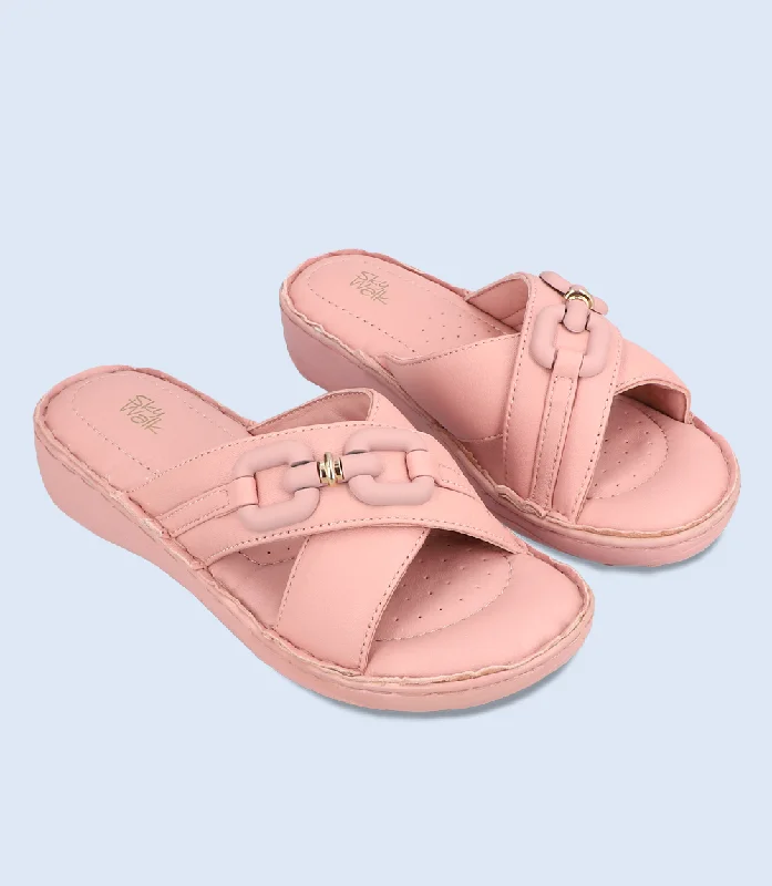 BW9213-TEA PINK-Women Platform Slipper