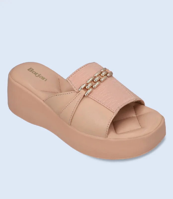 BW9997-TEA PINK-Platform Slipper