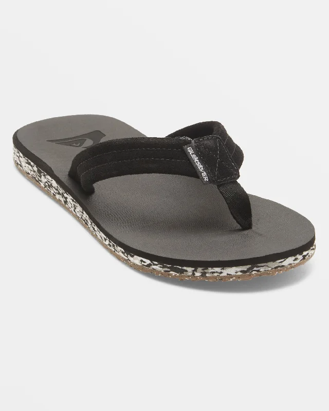 Carver Suede Recycled Sandals - Black 1