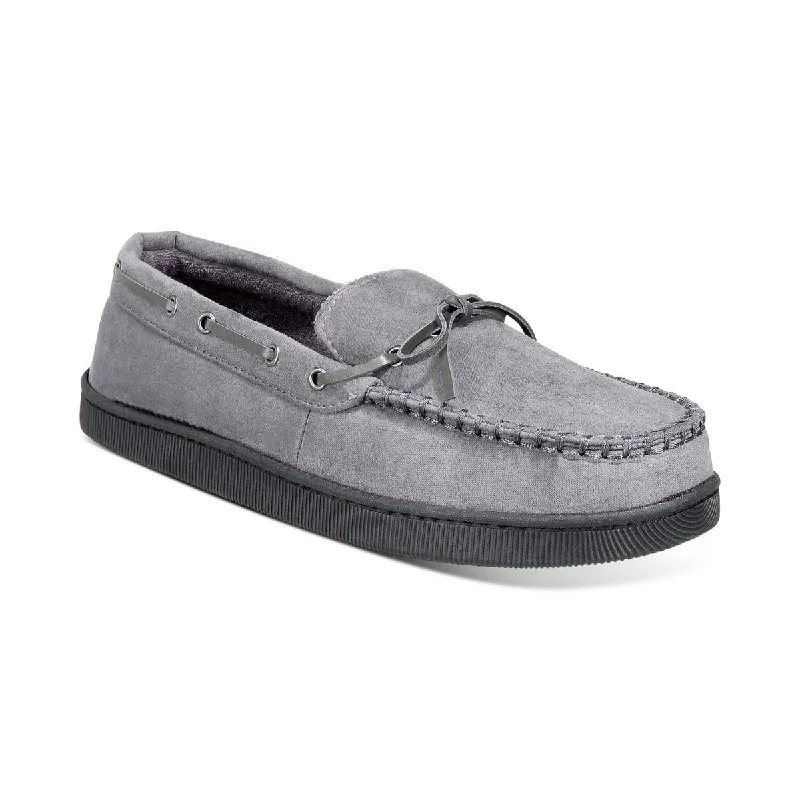 Club Room Mens Cushioned Footbed Comfy Moccasin Slippers